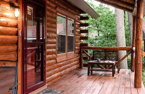 Black River Falls Cabin | Lakefront Log Cabin w/Loft, Kayaks, Canoe, EV