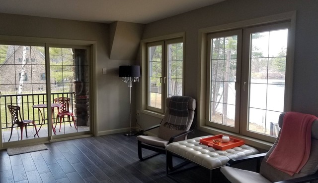 Upscale lake front second floor unit in Wells, NY with stunning views and WiFi
